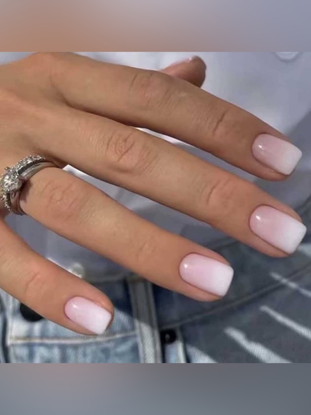 Nude Pink Ombre Press On Nails
